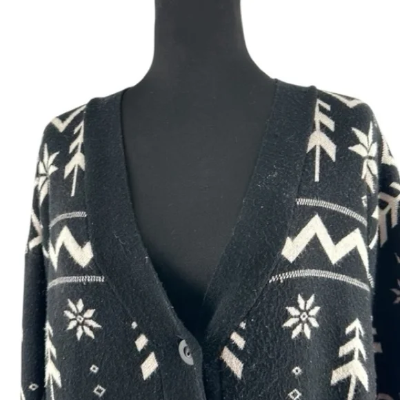 PJ Salvage Women's Loungewear Alpine Nights Cardigan warm comfy cabin sz sm - Picture 8 of 11